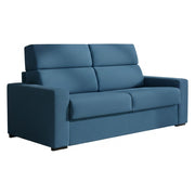 Quindici, Divano Letto 3 Posti Sfoderabile Made in Italy, 220x95 cm blu