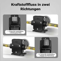 Pompa travaso carburante 12 V 75 W, Pompa travaso gasolio/benzina, 14 l/min, 3200 giri/min, con accessori