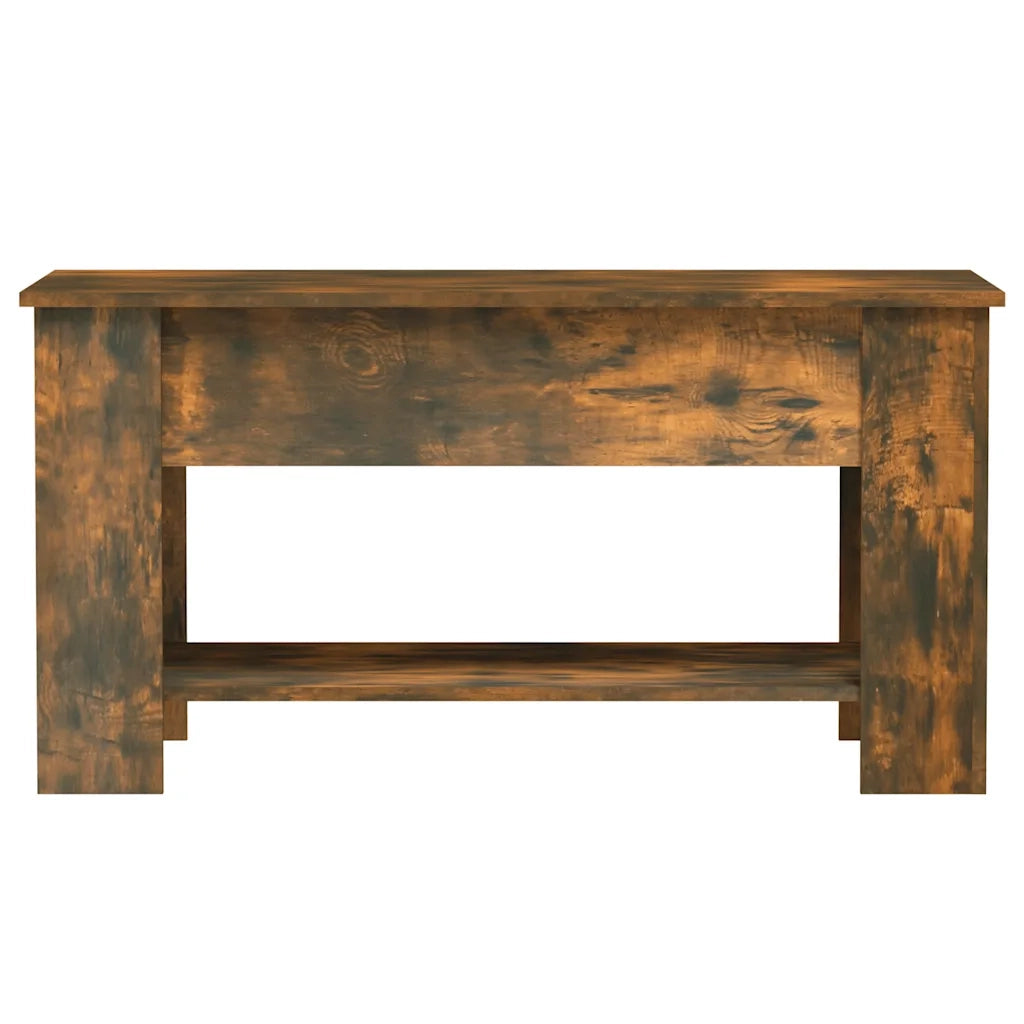 Tavolino da Salotto-Tavolino da soggiorno-Tavolo Rovere Fumo 101x49x52 cm Legno Multistrato