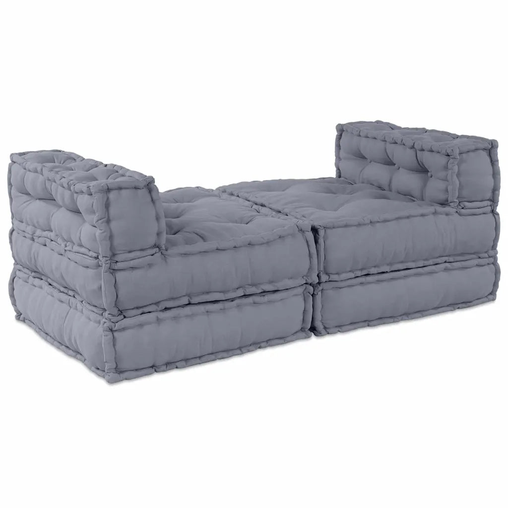 vidaXL Cuscino 4 pcs Grigio 70 x 70 x 54 cm Poliestere