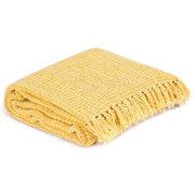 vidaXL Copriletto in Cotone 220x250 cm Giallo Senape