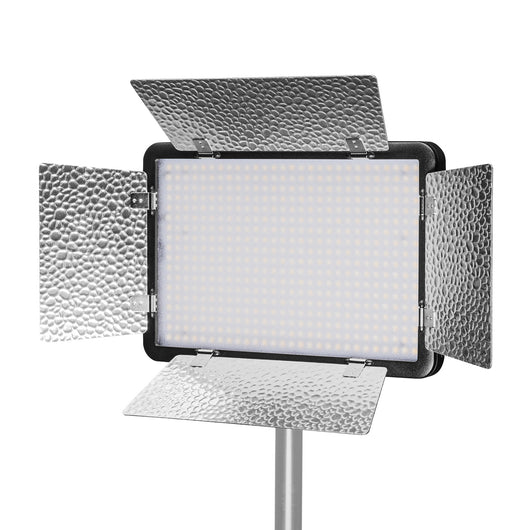 Luce a pannello LED per fotografia 500 Versalight da 32 W, 5600 K, Lampada fotografica con alette per foto e video studio fotografico