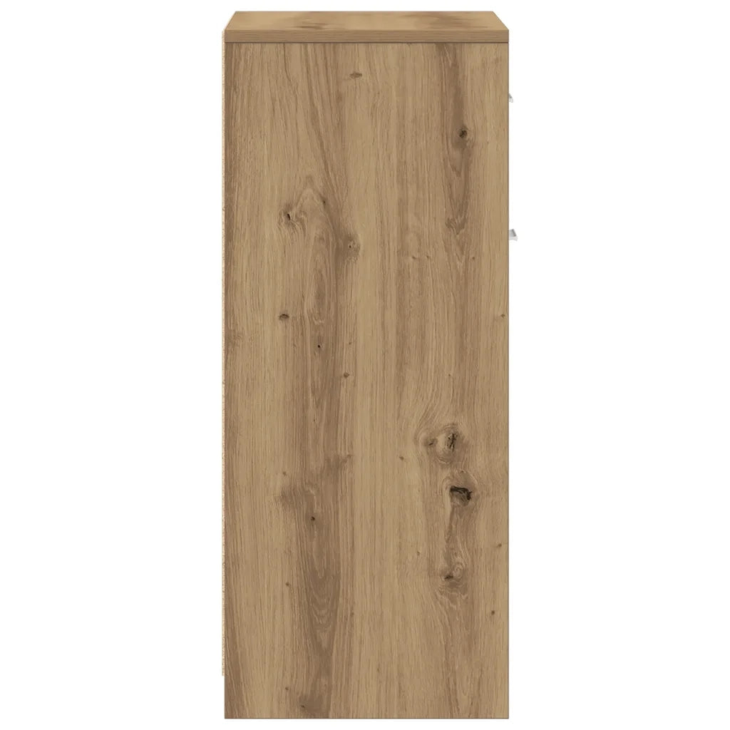 Armadietto Bagno Rovere 60x33x80 cm Legno tecnico 856288