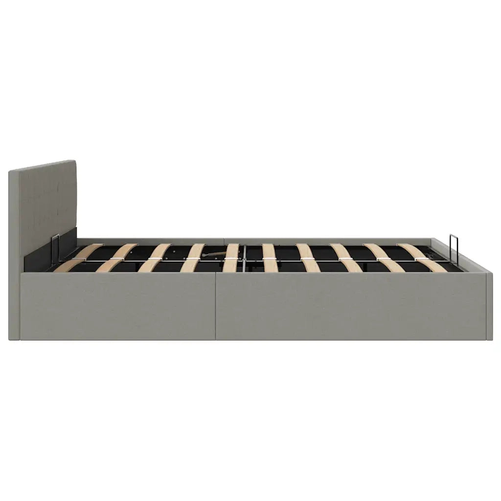 Giroletto con Contenitore  Grigio Chiaro in Tessuto 180x200 cm  cod mxl 57410