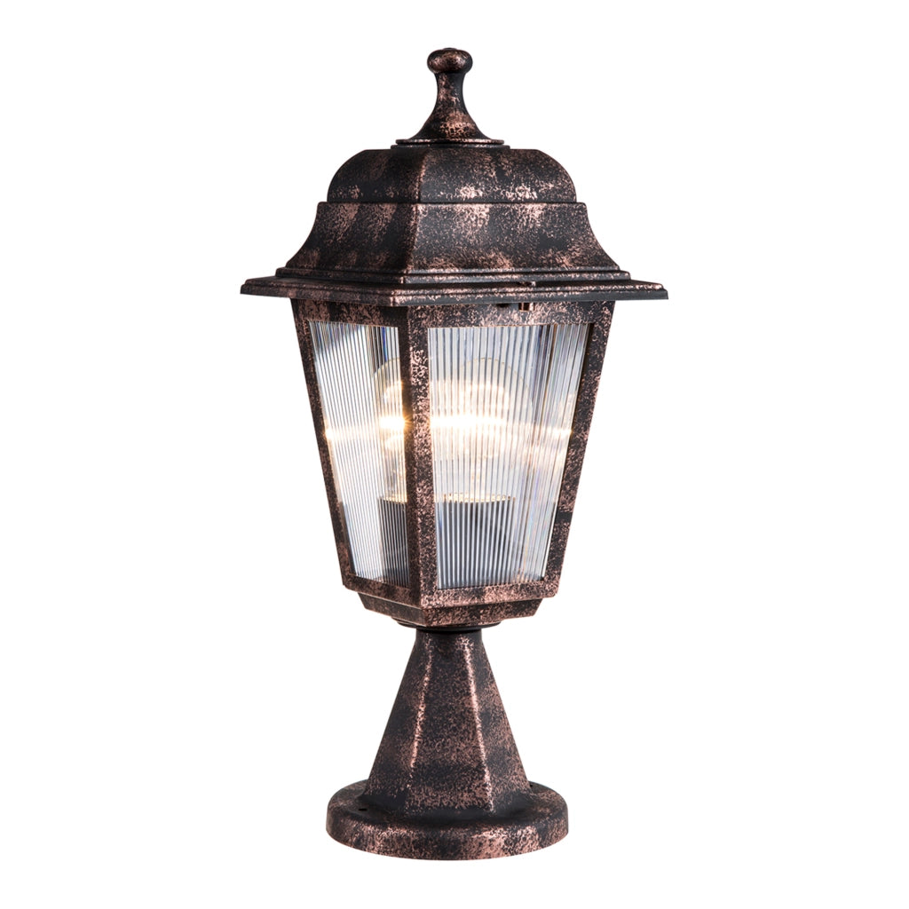 Lampada da Esterno 'Ipswich' Lanterna con Protezione IP44 Impermeabile - Rame Smerigliato [lux.pro]