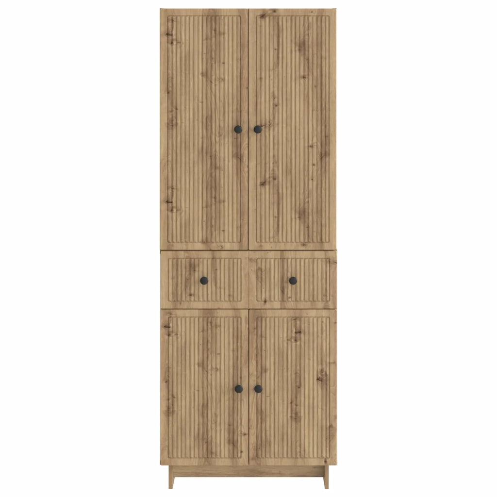 Set di armadi 2 pcs 66 x 34,5 x 90 cm Legno ingegnerizzato
