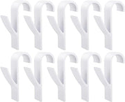 Set di Hanger per Radiatori a Mano di 10 pezzi - Bianco - per Bagno - Materiale ABS - Hanger a Forma di Cerchio Adatto per Radiatori Standard