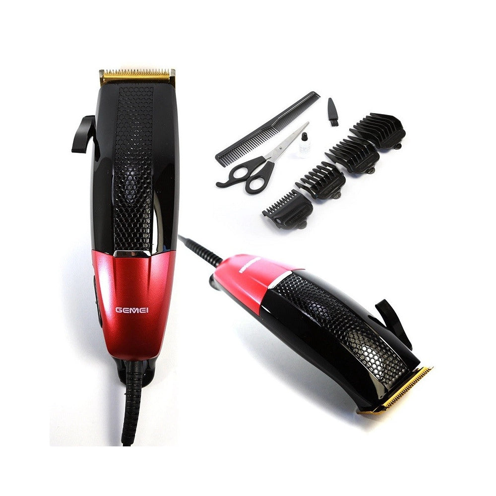 Trade Shop - Tagliacapelli Rasoio Elettrico Regola Barba Baffi Basette Lame In Titanio Gm807 -