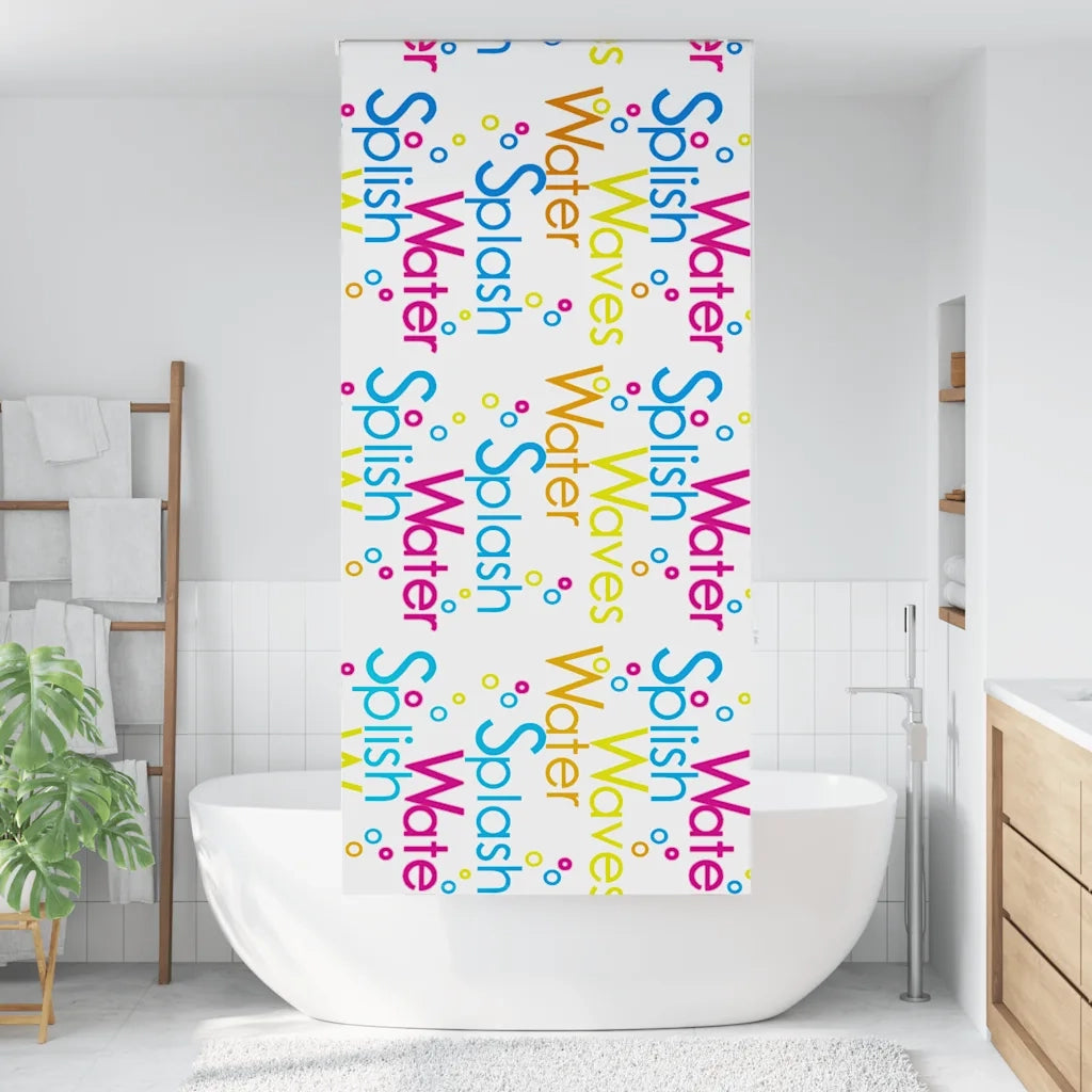 Tenda a rullo | Tenda avvolgibile Doccia 110x240 cm Larghezza Tessuto 106 cm