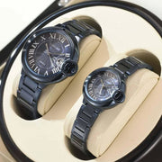 Trade Shop - Orologio Polso Uomo Donna Longbo 80771 Quarzo Calendario Impermeabile Moda Nero -