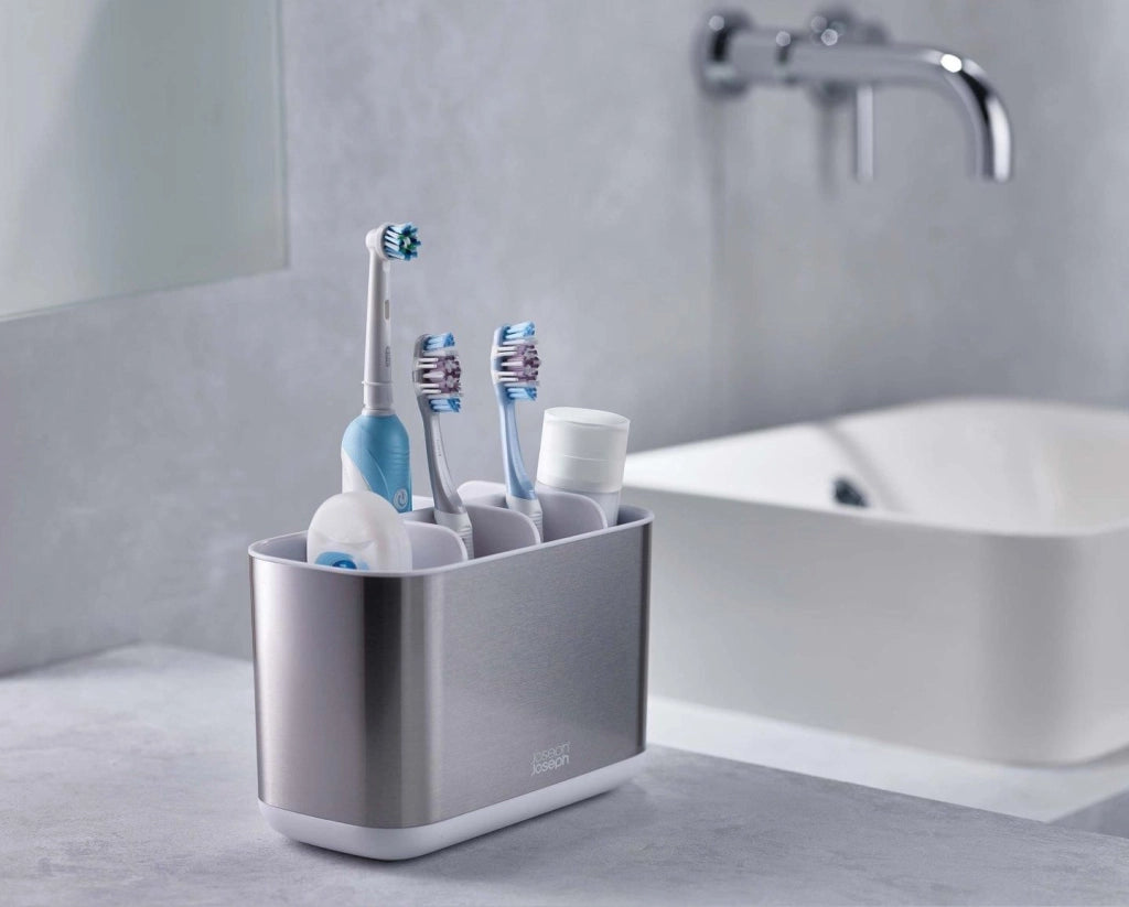 Joseph Joseph 70531 contenitore per spazzolini Acciaio inossidabile Portaspazzolino libera installazione