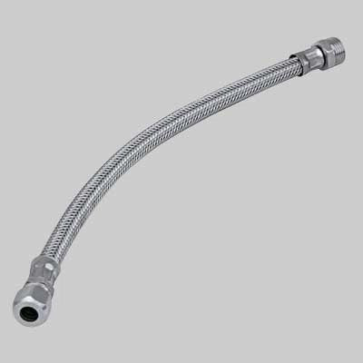 FLESSIBILE INOX CON BICONO MASCHIO  cm 60 M 1/2 x bicono 10     MADE IN ITALY