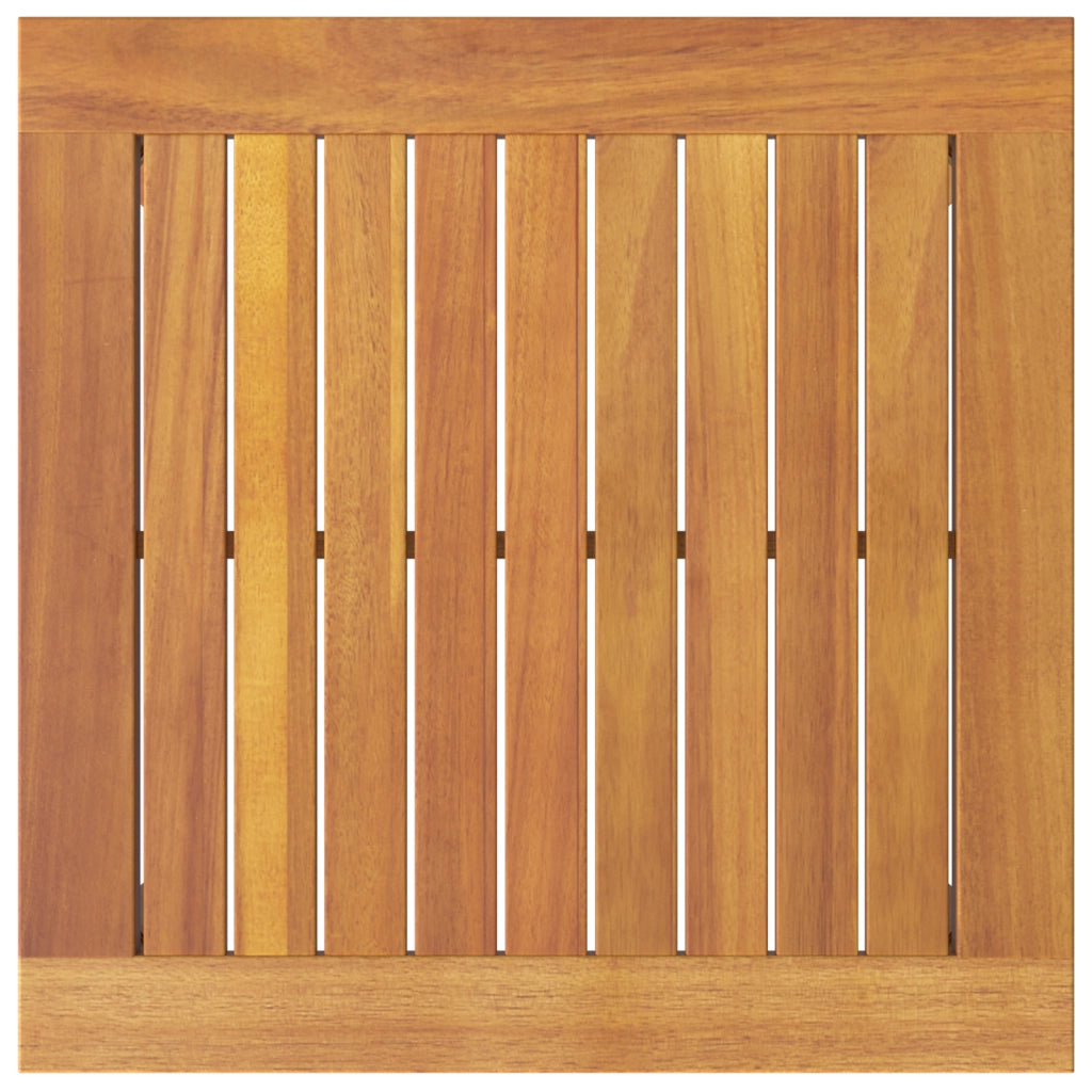 Tavolino  45x45x38 cm in legno massello di acacia