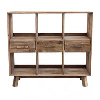 Mobile Maximillian 120x40x110 h cm in Pino riciclato Marrone