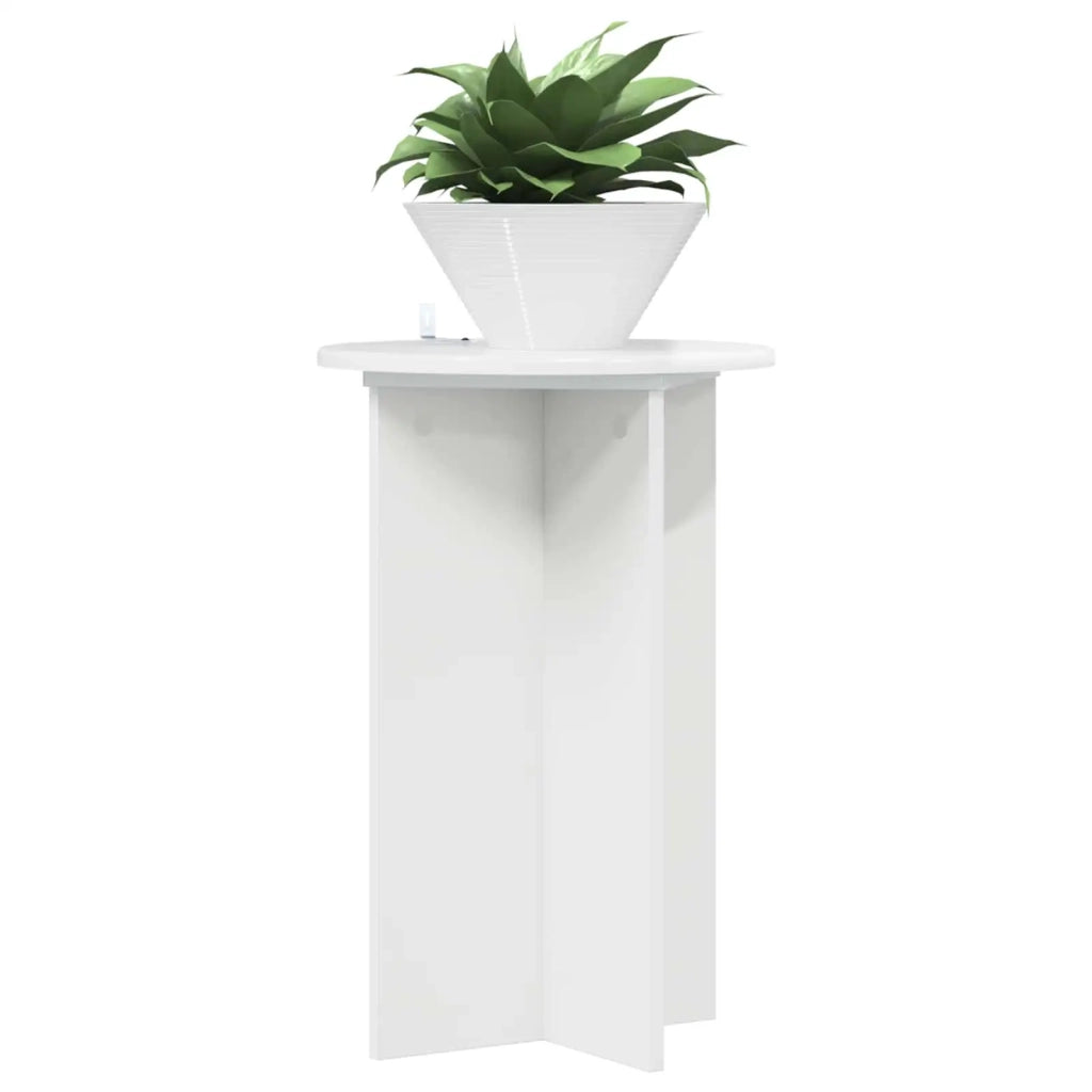 Supporto per piante 2 pz Bianco Lucido Ø40 x 60 cm 899712