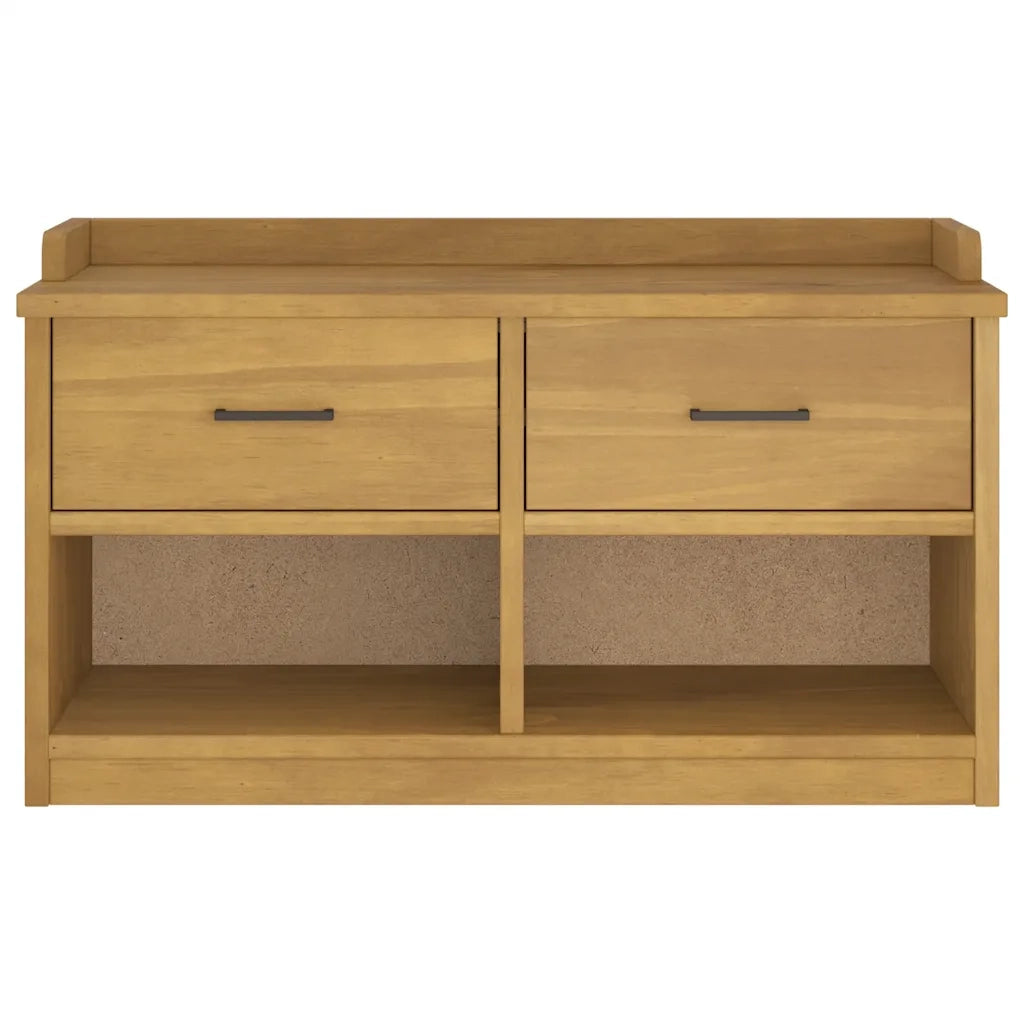Panca da Corridoio SANDNES 87x40x50 cm Legno Massello di Pino