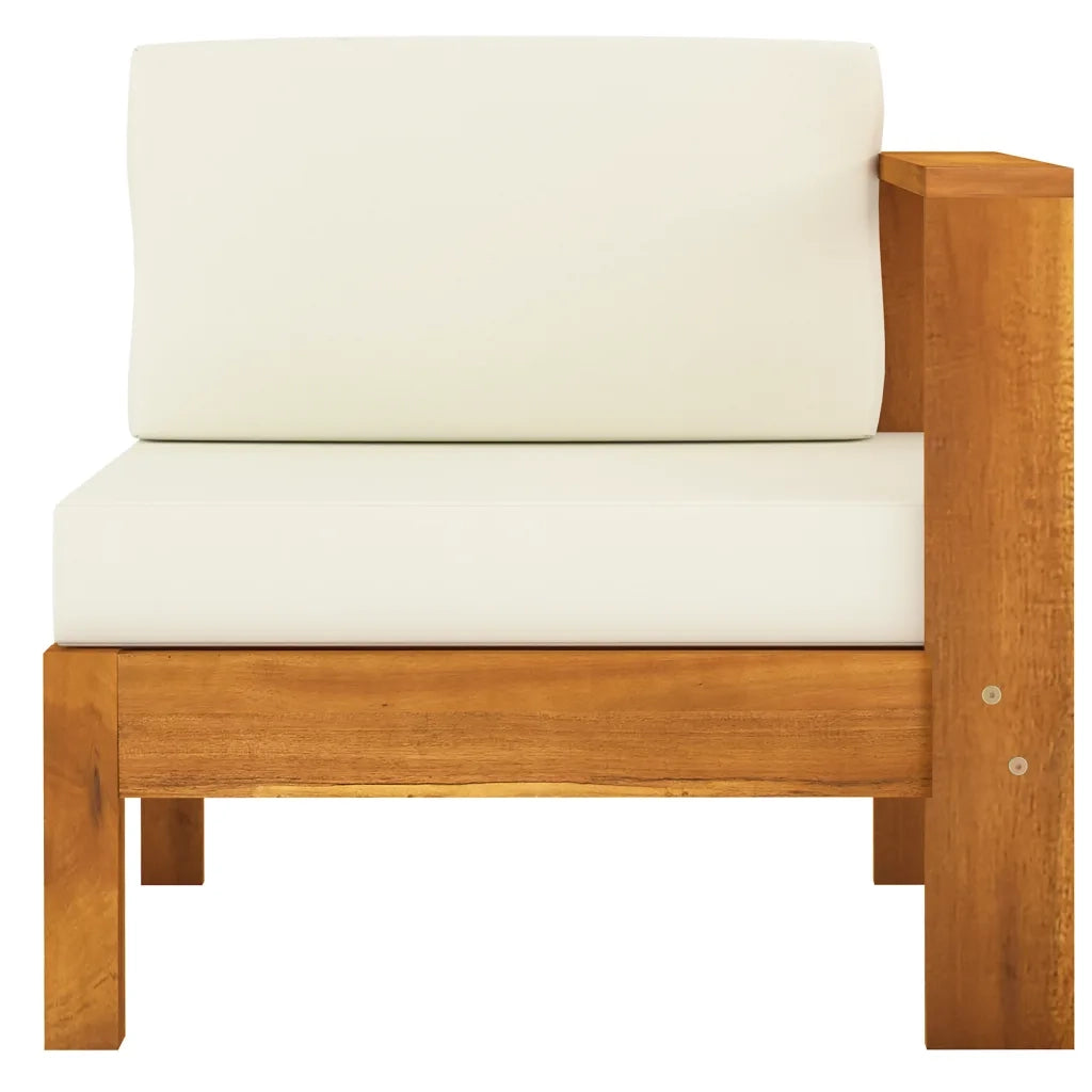 Set da Giardino 5 pz con Cuscini 100x60 cm Legno di Acacia 3057932