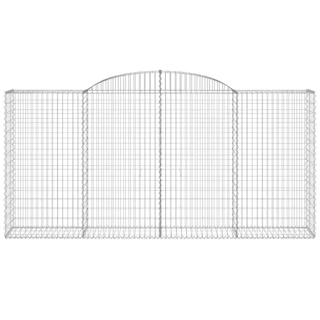 Cesti Gabbioni ad Arco 2 pz 300x50x140/160 cm Ferro Zincato 3146737