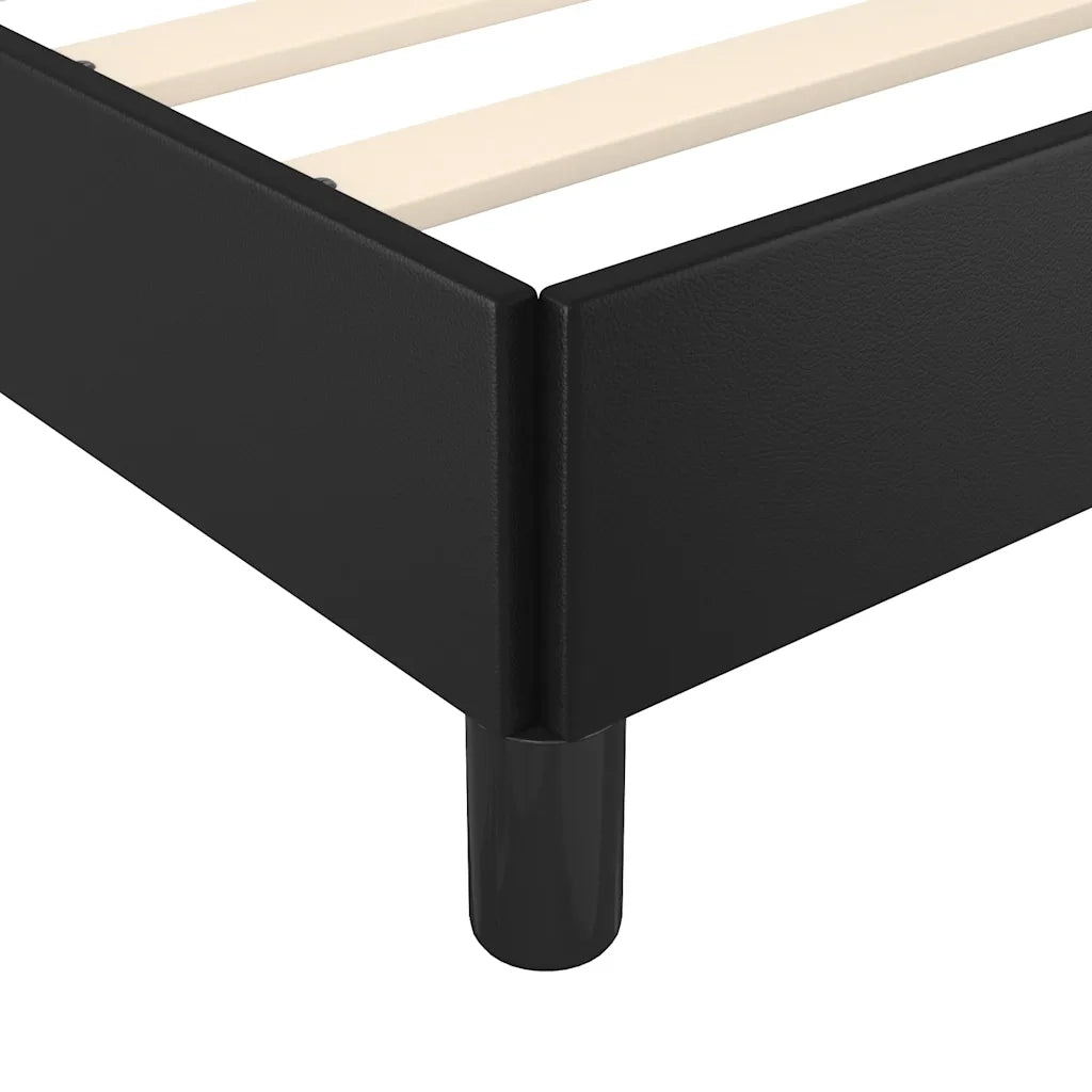Giroletto con Testiera senza Materasso-Struttura Letto Nero 140x200 cm 839549