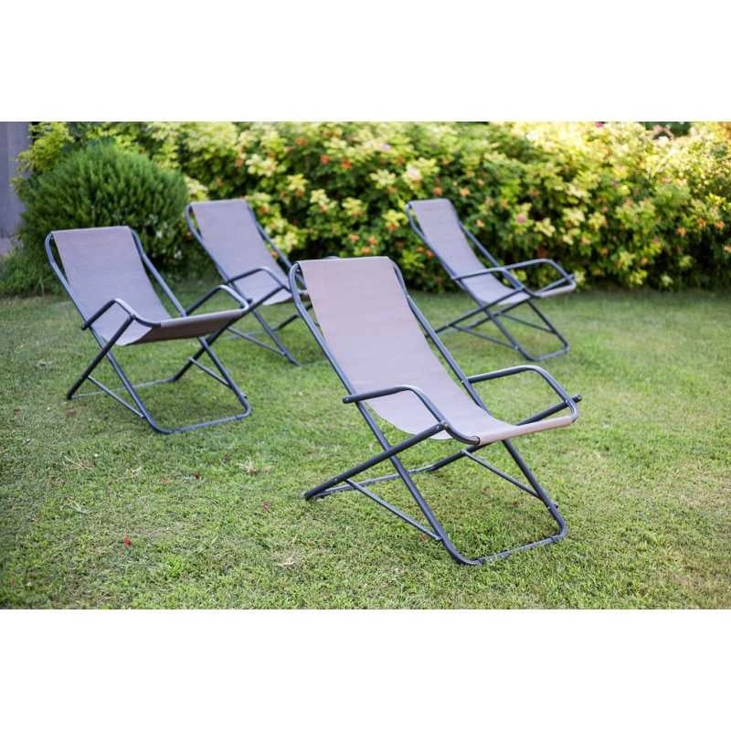 Dondolino Acciaio Stiliac Swing 7401 Tortora