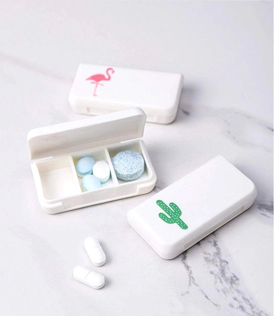 Organizzatore di Medicinali Giornaliero - Impermeabile e Portatile - Per Viaggi - Set da 4