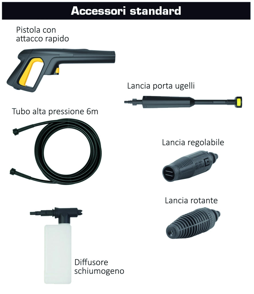 Annovi Reverberi IDROPULITRICE AD ACQUA FREDDA 2LT 1.900 W con avvolgicavo