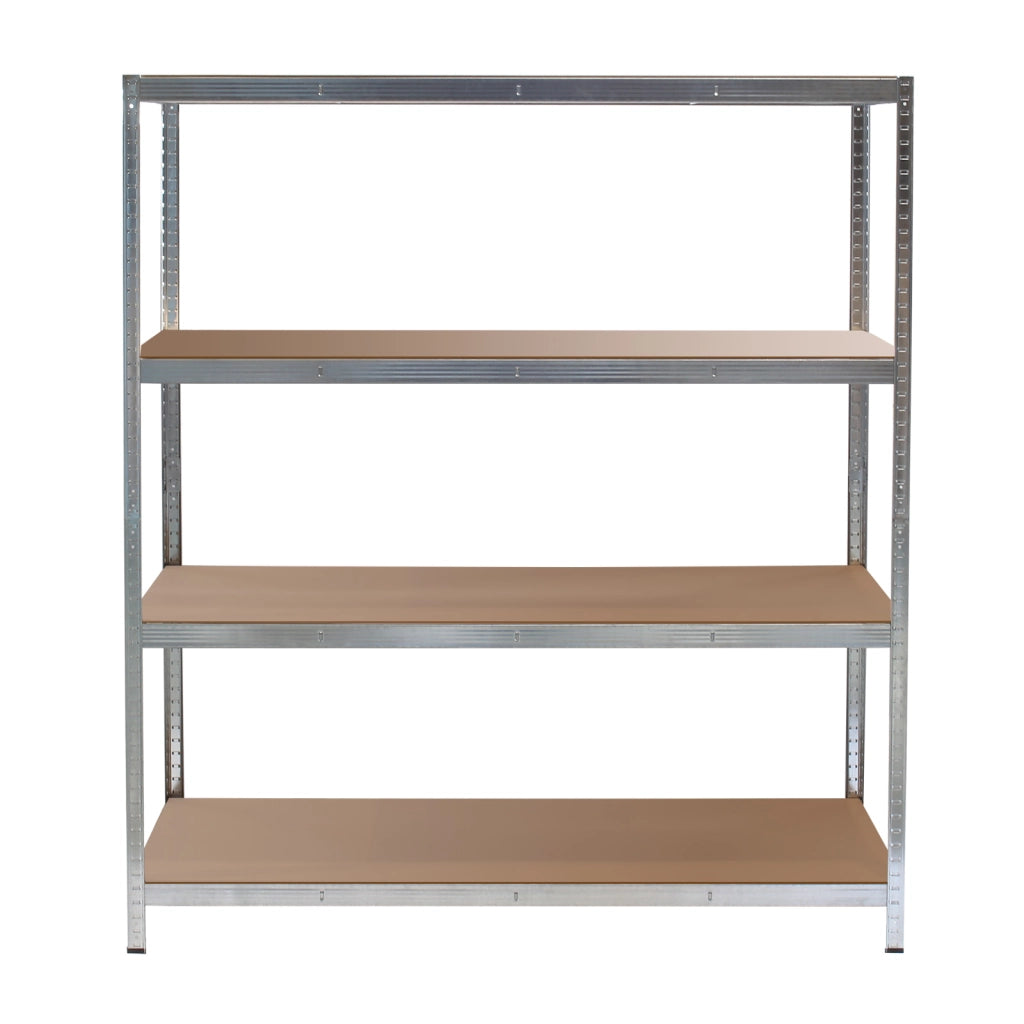 Scaffale per carichi pesanti zincato 160x60x180cm Scaffale a incastro 4 ripiani 175kg/piano
