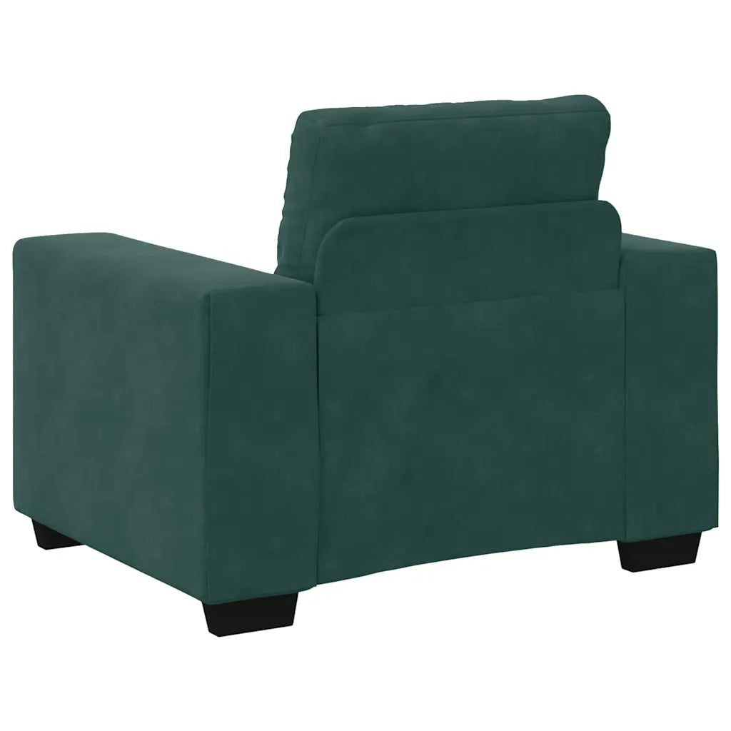 Set di divani 3 pcs Verde Scuro 221 x 80 x 80 cm Velluto 3324641
