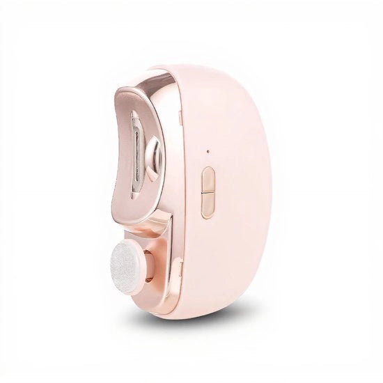 Nageltrimmer Elettrico Automatico per Bambini - Trimmer per Unghie con LED per Illuminazione - Caricabile - Modello per Bambini - Sicuro con Vite per Unghie - Color Rosso