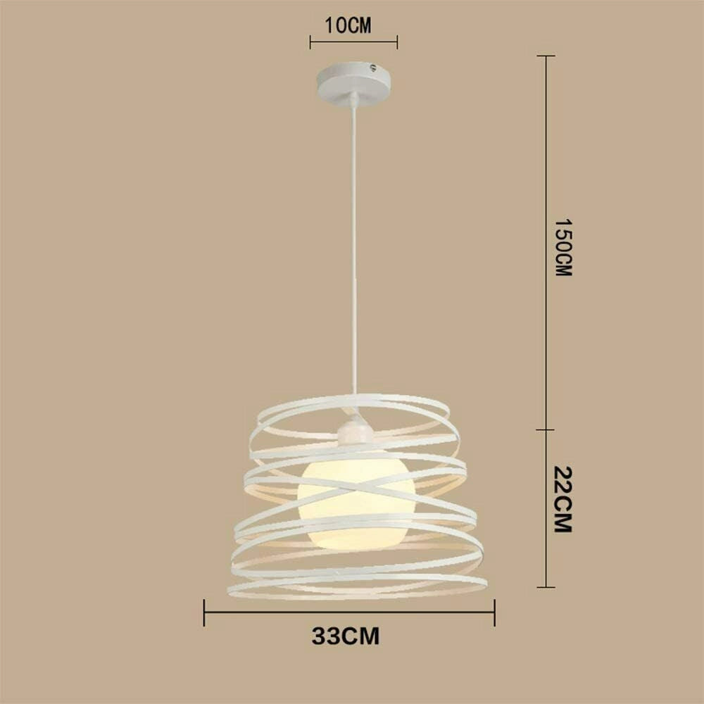 Lampadario a Sospensione Moderno con Paralume fasce in Metallo Ferro Intrecciate Bianco Freddo 6500K Nero