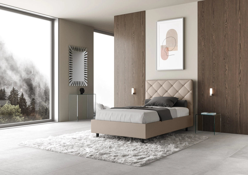 Letto Matrimoniale Large 180x190 cm Senza Rete Priya Tortora