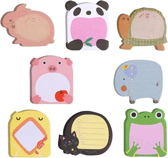 Set di 40 Mini Quaderni Autoadesivi - Carine Note di Autoadesivazione per Scuola - Ufficio - Studenti di Scuola - Regali per Bambini