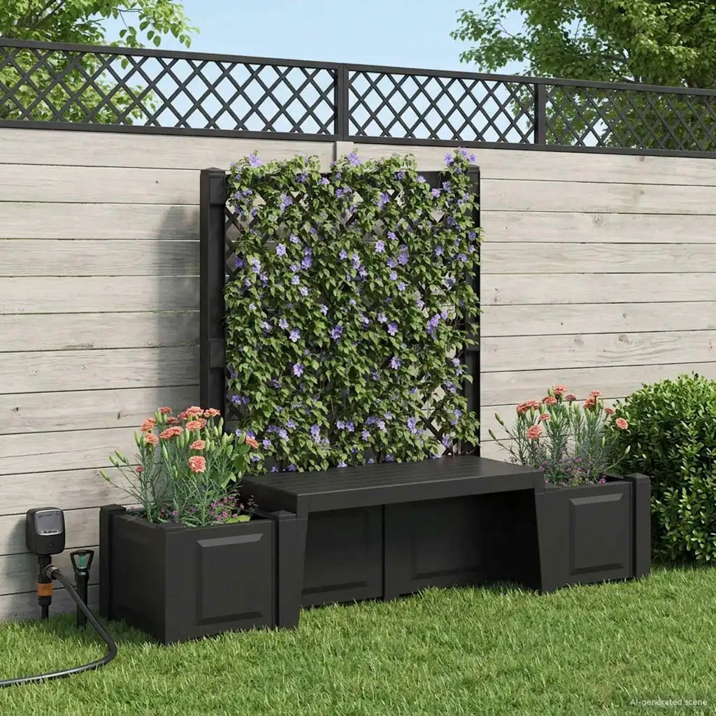 Panchina da Giardino Kopenhagen Antracite 173 x 49 x 135,5 cm
