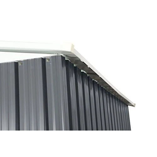 CASETTA DA GIARDINO PORTA ATTREZZI IN LAMIERA ANTRACITE MEDIUM STORE 185X121X19