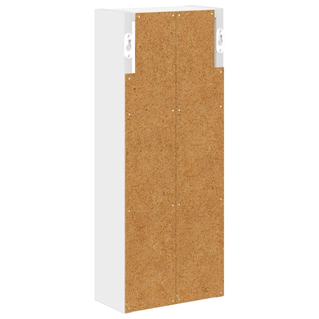 Armadio da bagno a muro con lo scaffale Bianco 20 x 10 x 50 cm 889279