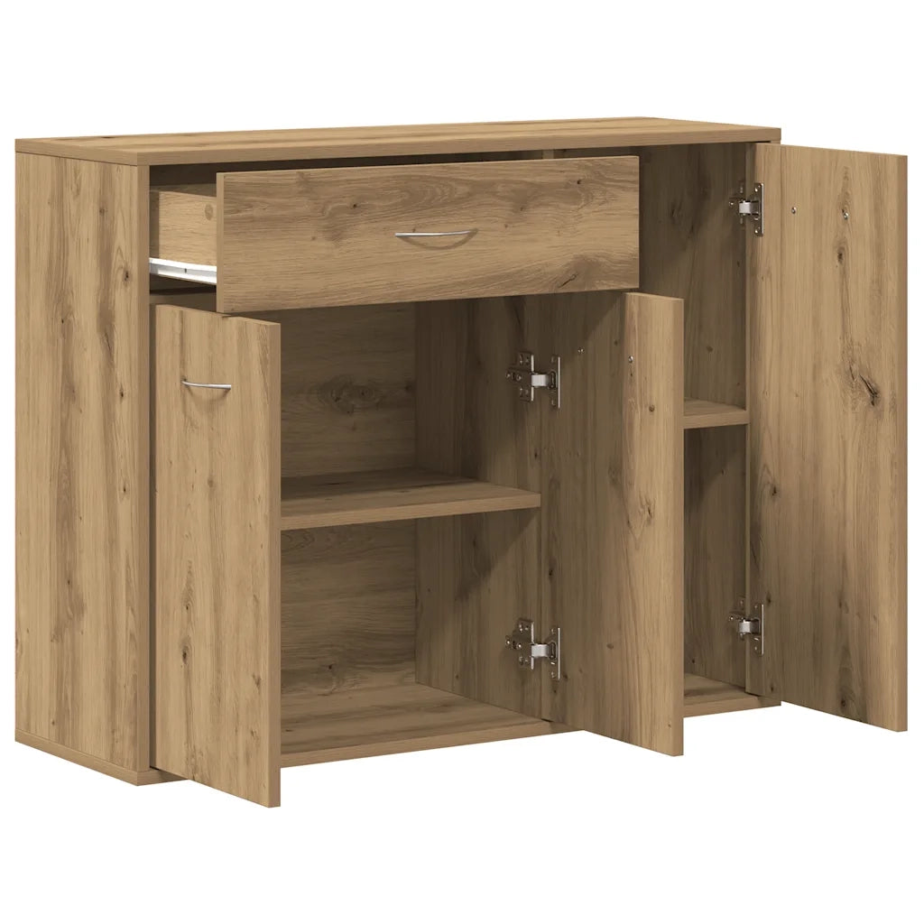 Credenza Rovere Artigianale 88x30x70 cm in Legno Multistrato 861141