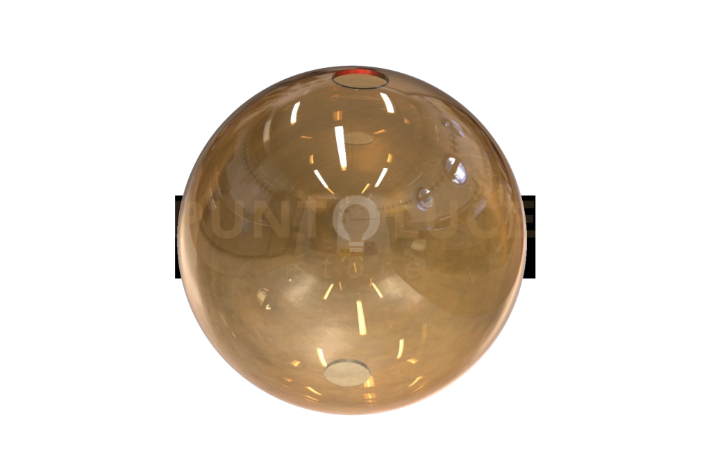SFERA-5 A Sfera decorativa in vetro color ambra per modelli Kira diametro 18cm