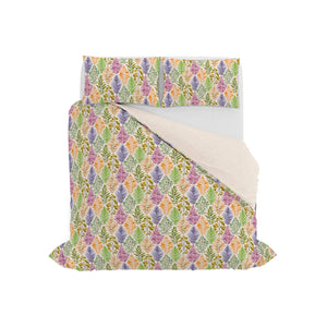 Copripiumino Matrimoniale con Federe Stampato in Puro Cotone Cruz