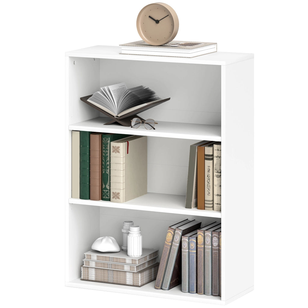 Libreria a Parete con Ripiani Regolabili ¨C zephmum ¨C 60x24x80 cm Bianco