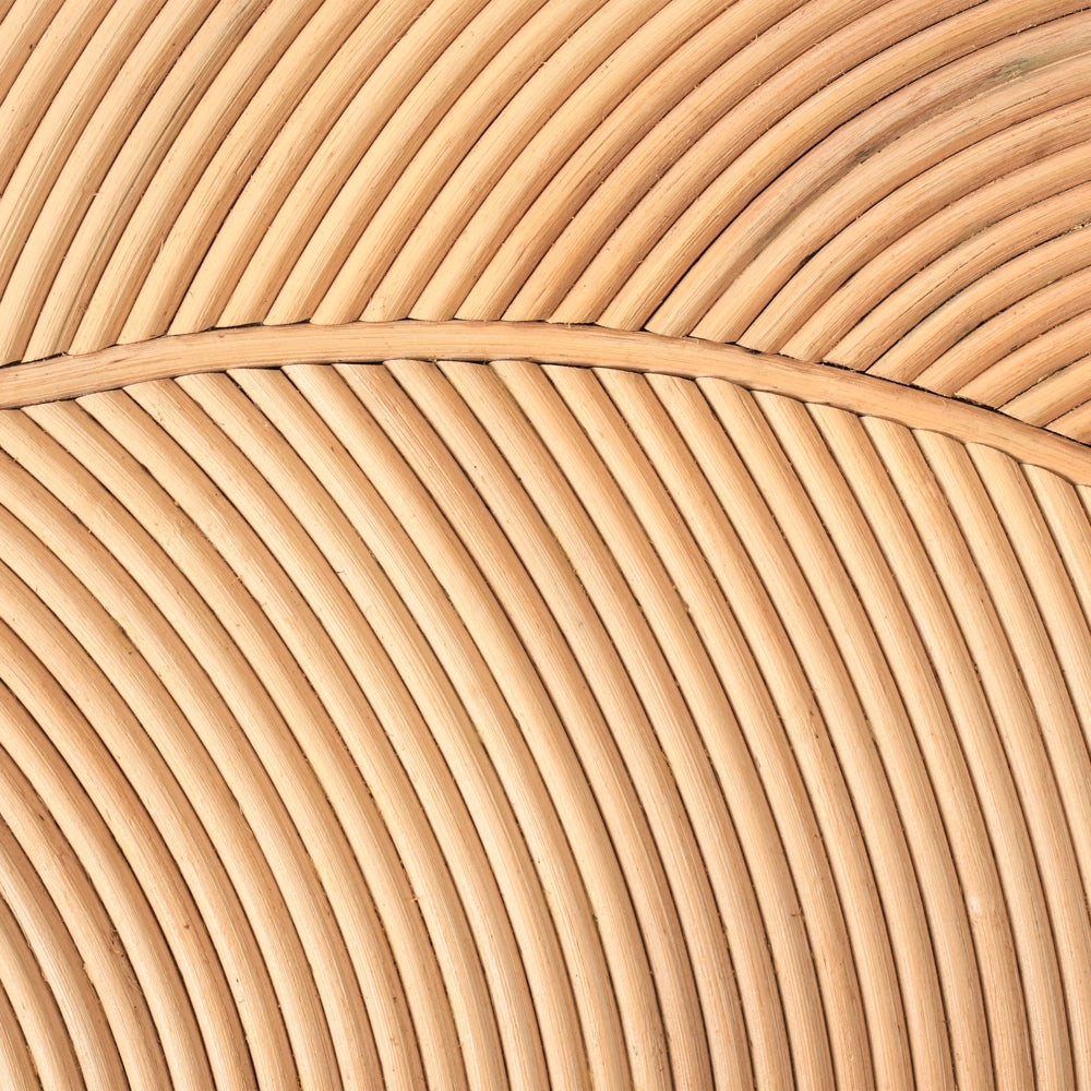 Set di 3 Tavolini in Rattan Naturale Tavolini Impilabili per Interni ed Esterni