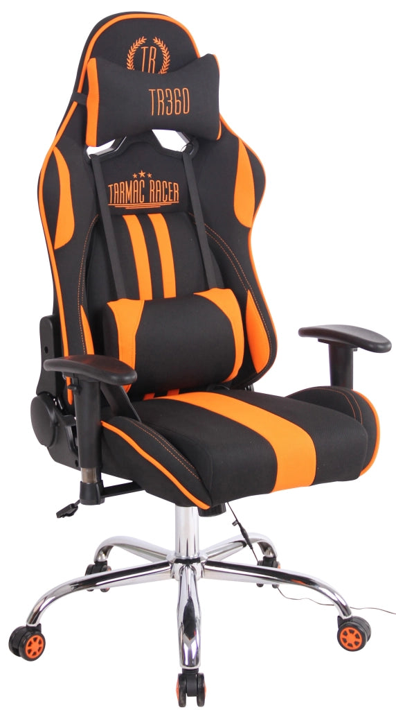 Sedia Ufficio Massaggiante Limit XM In Tessuto Nero/arancione
