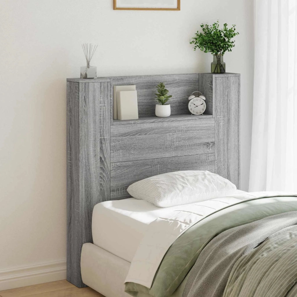 Testiera Letto Sonoma grigio Legno ingegnerizzato