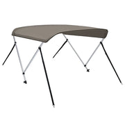 Bimini di Prua con Tendalino 2 Archi Grigio 180x150x110 cm CFW4648548