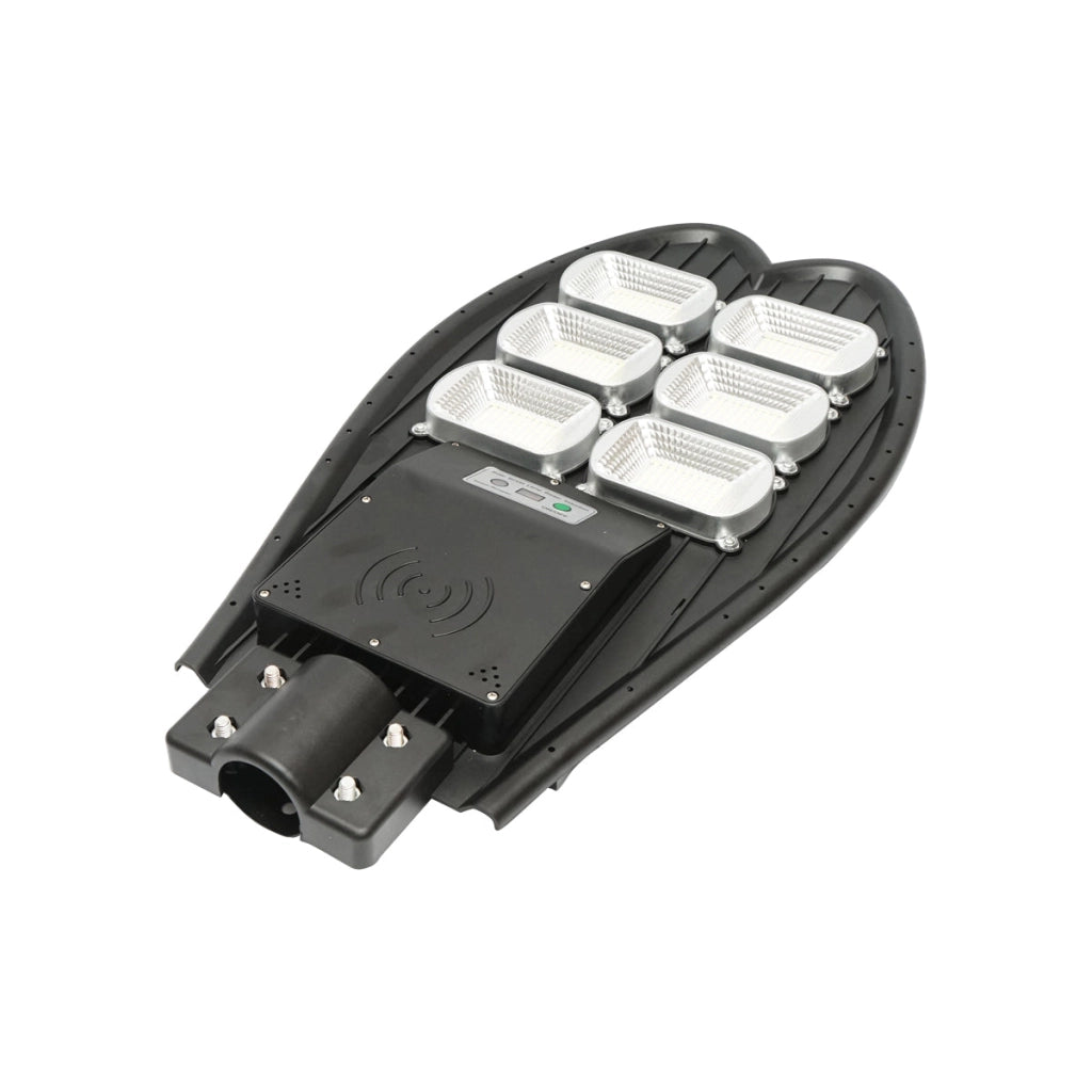 Lampada solare LED 300W per illuminazione stradale con pannello solare e sensore di movimento con attacco a palo
