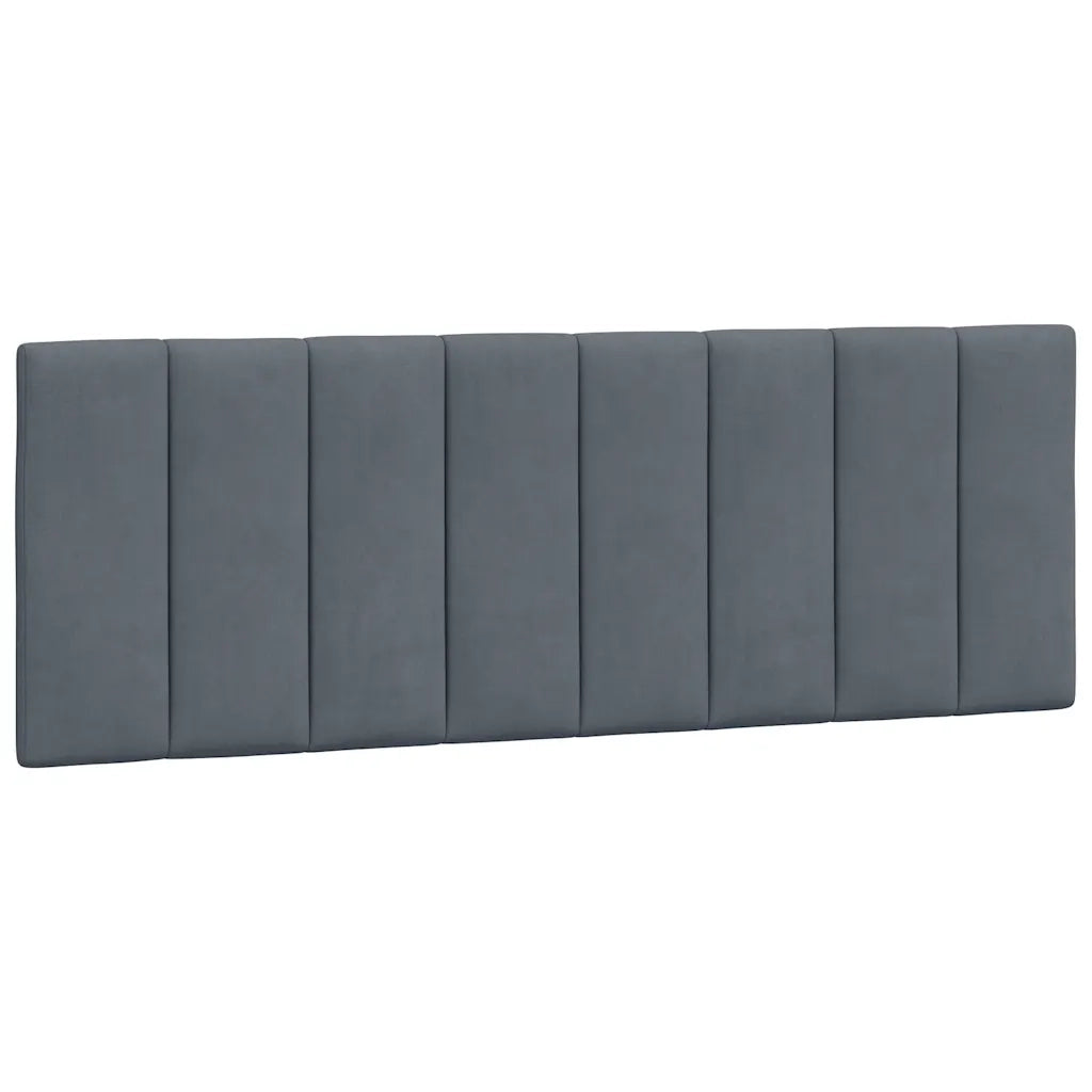 Cuscino Testiera Hanko Grigio Scuro 140 cm in Velluto CFW2896064