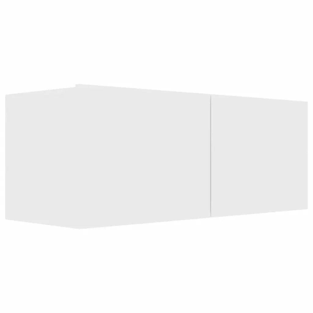 Set di Mobili Porta TV 6 pz Bianco in Legno Multistrato