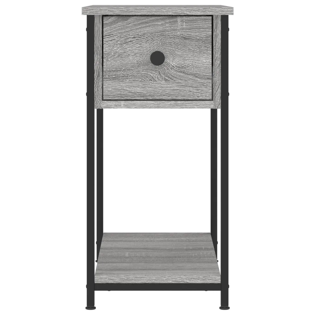 Comodini 2 pz-Set di 2 Tavolino da notte Grigio Sonoma 30x60x60 cm in Legno Multistrato 227833