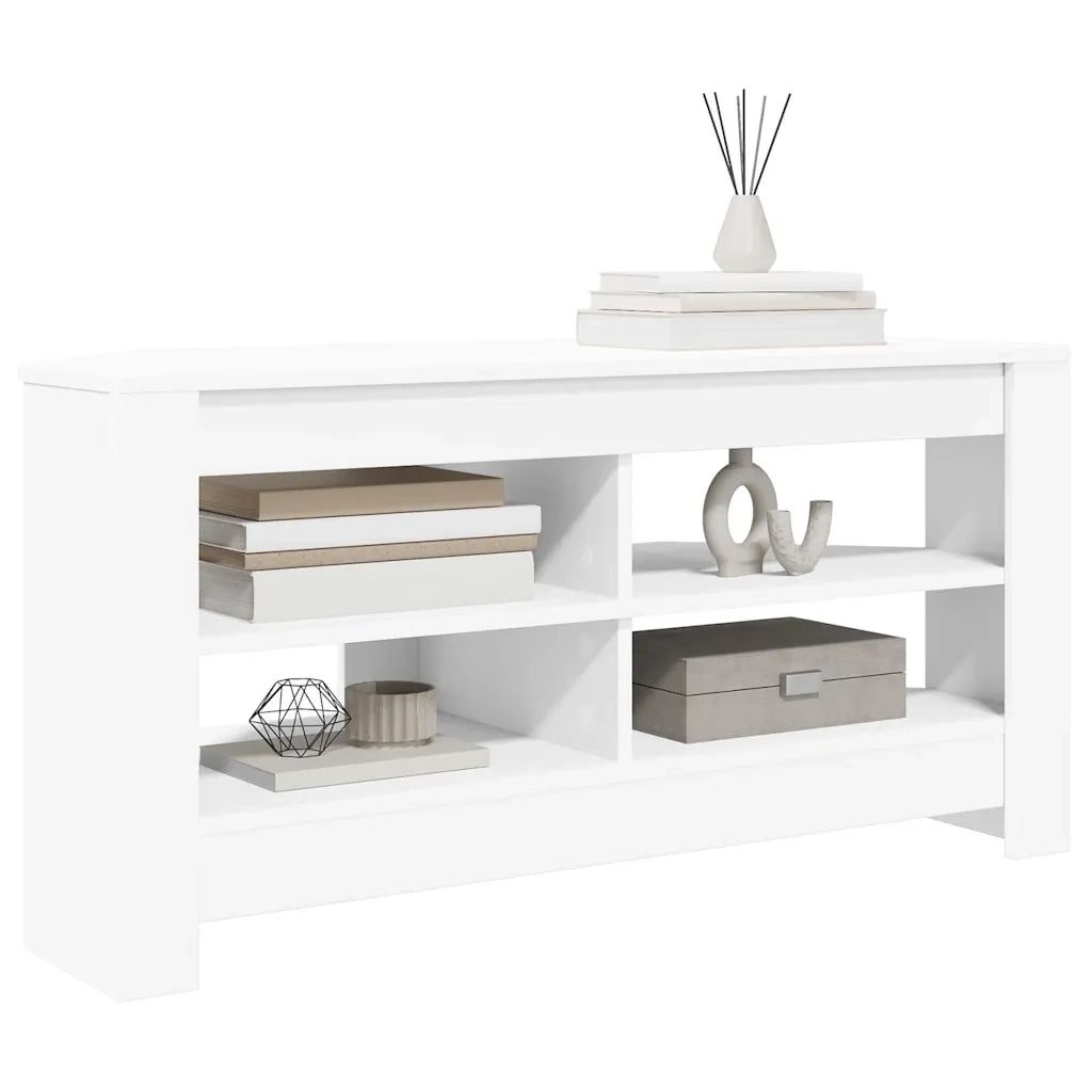 MobileTVAngolare Bianco 102 x 40,5 x 45 cm Legno multistrato 889775