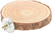 Giocattoli per Uccelli - Piattaforma di Sostegno in Legno - Installazione Facile - Sicura - Design in Legno di Pino