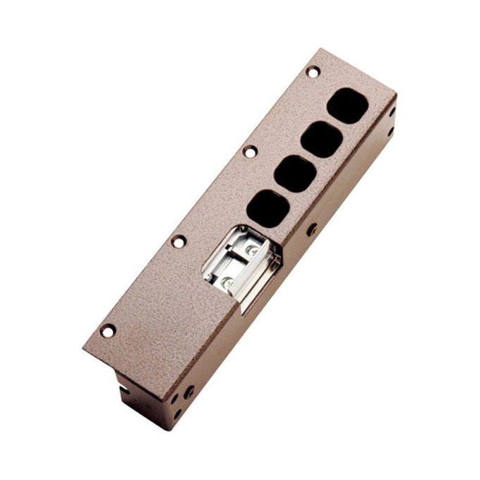 Mottura 94080 Incontro Elettrico Contropiastra Bassa DX 12V Acciaio Verniciato Antiripetitore Fermo a Giorno colore Marrone
